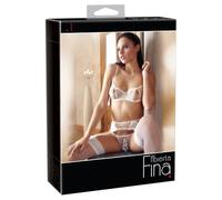 Abierta Fina Conjunto de sujetador para mujer White 85C/XL
