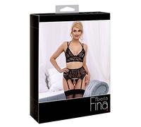 Abierta Fina Conjunto de tirantes para mujer Black XL