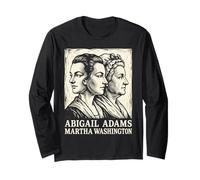 Abigail Adams Martha Washington Fundadora Madres 250 USA Manga Larga
