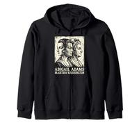Abigail Adams Martha Washington Fundadora Madres 250 USA Sudadera con Capucha