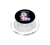 Abigail - Bonito diseño de Unicornio para niñas con Nombre Abigail PopSockets PopGrip para MagSafe