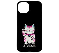 Abigail Lindo gatito agitando diseño de gato para niñas nombre Abigail Carcasa para iPhone 15 Plus