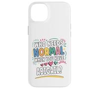 Abigail Personalized Name Funny Cute Custom Abigail Name Carcasa para iPhone 14 Plus
