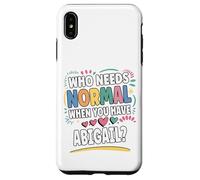 Abigail Personalized Name Funny Cute Custom Abigail Name Carcasa para iPhone XS MAX