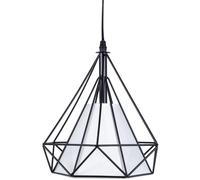 Abigali Diamond lámpara colgante 1x40 W blanco-negro CHNR-E27