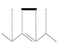 Abigali MontBlanc lámpara colgante 2x26 W negro LWMB-90CM