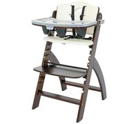 Abiie Beyond Wooden High Chair with Tray. The Perfect Adjustable Baby Highchair Solution for Your Babies and Toddlers or a.