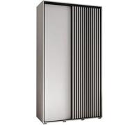 Abiks Möbel ARMARIO LANKO 1 DE PUERTAS CORREDERAS 235,2/130/60 2 puertas (blanco/blanco)