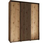 Abiks Möbel ARMARIO SAPPORO 1 DE PUERTAS CORREDERAS 205,2/200/45 3 puertas (artisan/artisan)