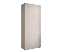 ABIKSMEBLE - Armario con Puertas Batientes - Armario Empotrado - Armario Ropero - Armario de Almacenamiento Manhattan RYFEL 10-1x Módulos - Blanco - 236,7 cm (Al) x 100 cm (An) x 47 cm (Pr)