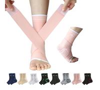 ABIRAM Tobillera Estabilizadora Protector, Compresión Ajustable Protección de Tobillos,Calcetines Compresivos, fascitis plantar, orceduras,tendinitis de Aquiles, endaje para el pie, 1 par