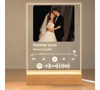 ABirdon Placa Spotify Personalizada con Foto y Canción - Regalo Original para Pareja, Amigos y Familia - Cumpleaños, San Valentín y Navidad