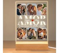 ABirdon Regalo Personalizado San Valentín, Placa Luminosa Personalizada, Regalo Cumpleaños Mujer, Regalo Navidad para Novia, Amiga o Hermana