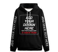 ABIsedrin Sudaderas con Capucha Personalizadas Diseñe Sus propias Sudaderas con Capucha Sudaderas con Capucha Personalizadas Sudaderas con Capucha con Fotos Personalizadas para Hombres y Mujeres