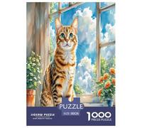 Abisinia 1000 Piezas Animales Rompecabezas De Desafiantes Impossible Puzzle Juguetes Juego De Habilidad para Toda La Familia Regalos 38x26cm/1000pcs