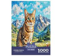 Abisinia 1000 Piezas Animales Rompecabezas De Desafiantes Impossible Puzzle Juguetes Juego De Habilidad para Adultos Y Niños Regalos 38x26cm/1000pcs