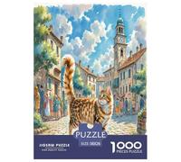 Abisinia 1000 Piezas Animales Rompecabezas De Desafiantes Impossible Puzzle Juguetes Rompecabezas De Juego para Adultos Y Niños Regalos 38x26cm/1000pcs