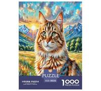 Abisinia 1000 Piezas Animales Rompecabezas De Desafiantes Juguetes para Adultos Juego Familiar Toda La Familia Regalos 38x26cm/1000pcs