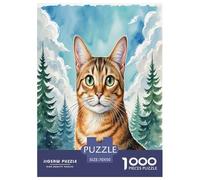 Abisinia 1000 Piezas Animales Rompecabezas De Desafiantes Juguetes para Adultos Rompecabezas De Juego Niños Regalos 70x50cm/1000pcs
