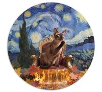 Abisinia 1000 Piezas Puzzle Pet Gato Circular Puzzle para Adultos Y Niños Regalos Originales Juegos De Puzzle para Aliviar El Estrés 1000pcs (67.5x67.5cm)