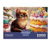 Abisinia Puzzle 1000 Piezas Linda Mascota, Clásicos Rompecabezas De Bricolaje, Juego Familiar, Colección De Arte, para Adultos Y Niños A Partir De 12 Años 70x50cm/1000pcs