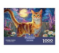 Abisinia Puzzle 1000 Piezas Linda Mascota, Clásicos Rompecabezas De Bricolaje, Juego Familiar, Colección De Arte, para Adultos Y Niños A Partir De 12 Años 52x38cm/1000pcs
