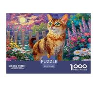 Abisinia Puzzle 1000 Piezas Linda Mascota, Diversión Rompecabezas De Bricolaje, De Noches De Juegos Desafiantes, Regalo, para Adultos Y Niños A Partir De 12 Años 70x50cm/1000pcs