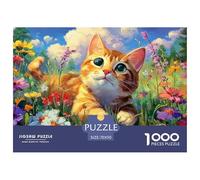 Abisinia Puzzle 1000 Piezas Linda Mascota, Diversión Rompecabezas De Bricolaje, Desafío Ideal, Puzzles Gift, para Adultos Y Niños A Partir De 12 Años 70x50cm/1000pcs