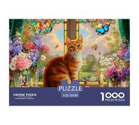 Abisinia Puzzle 1000 Piezas Linda Mascota, Entretenimiento Rompecabezas De Bricolaje, Desafío Ideal, Colección De Arte, para Adultos Y Niños A Partir De 12 Años 52x38cm/1000pcs