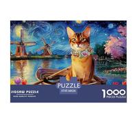 Abisinia Puzzle 1000 Piezas Linda Mascota, Entretenimiento Rompecabezas De Bricolaje, Desafío Ideal, Puzzles Gift, para Adultos Y Niños A Partir De 12 Años 38x26cm/1000pcs