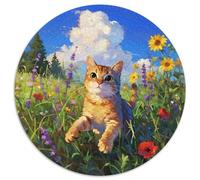 Abisinia Rompecabezas Redondo De 1000 Piezas Creativo Pet Gato Regalos Juguetes De Descompresión para Adultos 1000pcs (67.5x67.5cm)