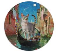 Abisinia Rompecabezas Redondo De 1000 Piezas Creativo Pet Gato Regalos Presión Reducida para Adultos 1000pcs (67.5x67.5cm)