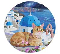 Abisinia Rompecabezas Redondo De 1000 Piezas Interactivo Pet Gato Juegos Intelectuales Desafío para Toda La Familia 1000pcs (67.5x67.5cm)