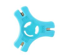 Abisolierwerkzeug für beschichtete Angelschnüre - 4,8cm Stripper Tool für Karpfenvorfächer - Entferner für Vorfachbeschichtungen - Kompaktes Angelzubehör für geflochtene Schnüre, Blau