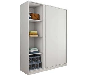 Abitti Armario vestidor ropero 3 Puertas habitación Matrimonio Juvenil Dormitorio Tibet Blanco 150x200x55 cm