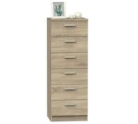 Abitti Sinfonier Tibet Color Cambrian 6 Cajones Cómoda Habitación Juvenil Matrimonio Mueble 110x40x40 cm