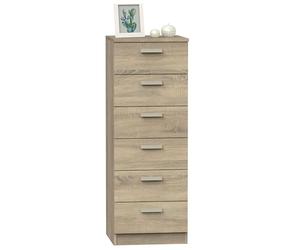 Abitti Sinfonier Tibet Color Cambrian 6 Cajones Cómoda Habitación Juvenil Matrimonio Mueble 110x40x40 cm