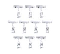 Abiyou 10 Piezas Clips Giratorios de Plástico de Etiqueta, Signo de Mercancías Clip, Etiqueta Pinza de Precios Clip, Clip de Letrero de Exhibición Giratorio, para Etiquetas de Precios, Logotipos