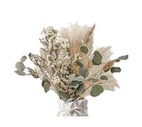 Abiyou 45PCS Pampas Secas Decoracion Set, Ramos de Flores Secas Naturales Decoración, Esponjosas Ramas Secas Decorativas, Palitos de Pampas Grass, Hierba de Pampas Natural, para Boda, Hogar,Decoración