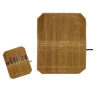 Abiyou Bolsa para Cuchillos, Portátil Bolsa Enrollable para Cuchillos, Estuche para Cuchillos de Chef, con 7 Compartimentos, Enrollable para Cuchillos Bolsa, para Acampar Hacer Senderismo (Marrón)