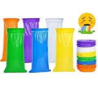 Abiyou Bolsas de Vómito, 30 Piezas Bolsas para Náuseas, 1000ML Bolsas para Vómito de Alta Densidad, Bolsas Vomito Coche Multifunción, Bolsas Vomito Desechable, para Viajes, Al Aire Libre (6 Color)