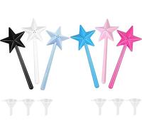 Abiyou Varita Mágica Salero y Pimentero, 6 Piezas Varitas Mágicas para la Sal y la Pimienta, Salero y Pimentero Varita Mágica, Varitas Mágicas de Sal y Pimienta con Embudo, para Cocina (6 Color)