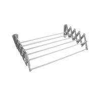 ABJ Tendedero de pared telescópico para pared, acordeón, soporte de pared, color gris, 50 cm