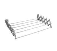 ABJ Tendedero de pared telescópico para pared, acordeón, soporte de pared, color gris, 70 cm