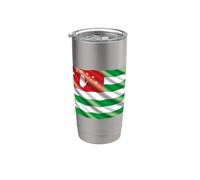 Abjasia Apjaseti República de Abjasia Bandera Cáucaso Vaso térmico de acero inoxidable de doble pared