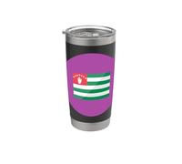 Abjasia Apjaseti República de Abjasia Bandera Cáucaso Vaso térmico de acero inoxidable de doble pared