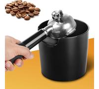 Abklopfbehälter para portafiltro, Knock Box Espresso, recipiente para posos de café, contenedor de residuos de cápsulas, antideslizante, amortiguado, accesorio Barista, Knockbox negra