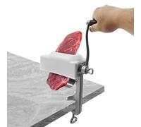 Ablandador de carne de acero inoxidable de hierro fundido, ablandador manual de carne con soporte ajustable, ablandador de carne de doble propósito para el hogar y el restaurante, 4.5 pulgadas de