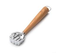 Ablandador de carne de aleación de zinc plateado 22 cm martillo de cocina resistente para romper fibras duras en carne de res y cerdo con mango cómodo para cocinar en casa