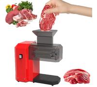 Ablandador de Carne Eléctrico Comercial, Herramienta para Cubos de Carne de 600W con Grosor Ajustable de 4cm, Cuchilla de Acero Inoxidable de 360° para Bistec de Res, Pollo, Cerdo y Pescado